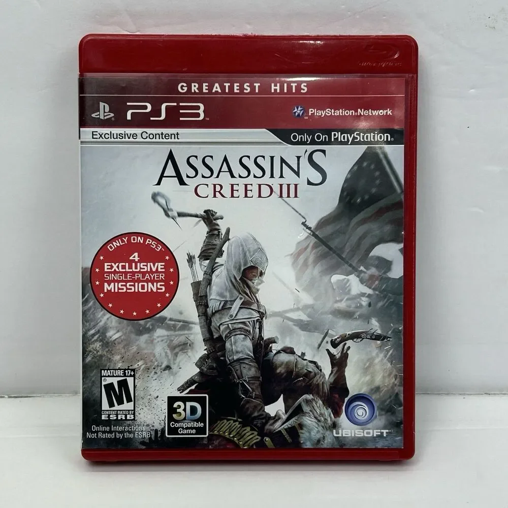 PlayStation 3 PS3 Bundle Lot Assassins Creed III Crysis 3 Uncharted 3 Drakes